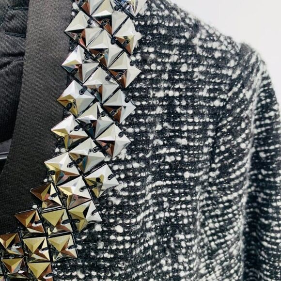 New Molly Bracken Woven Jacket Black Sz M Medium - Picture 3 of 6